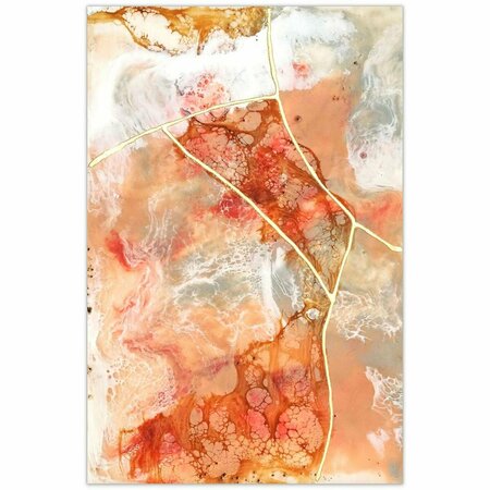 EMPIRE ART DIRECT Coral Lace I Frameless Free Floating Tempered Glass Panel Graphic Wall Art TMP-107581-4832